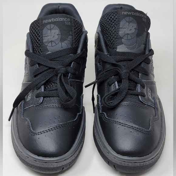 New Balance 550 Men\'s Size 6.5 US Low Triple Black GS GSB550BB Shoes Sneaker New main image 8